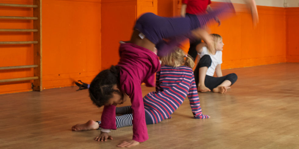 Kinder beim Capoeira